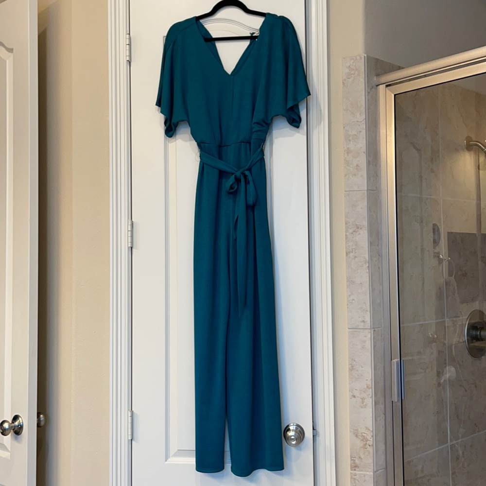 Shimmery Green Romper.